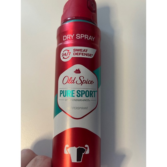 Old Spice Pure Sport High Endurance Dry Spray Antiperspirant Sweat Defense 4.3oz - Picture 2 of 3